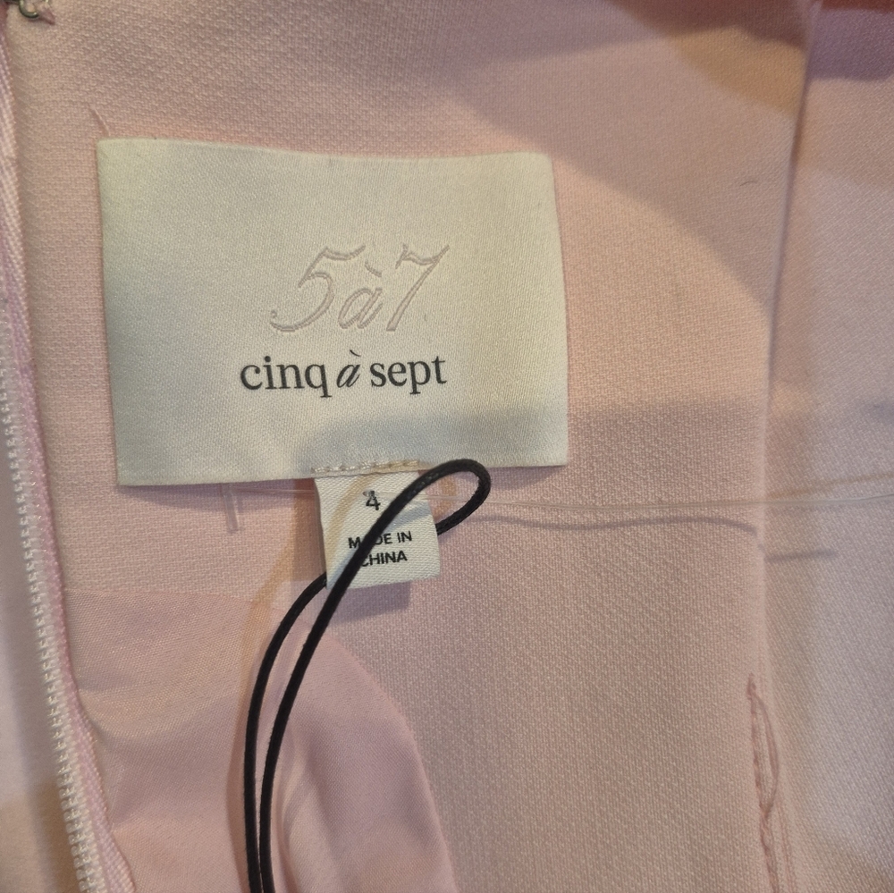 Cinq à Sept Light Pink Halter Mini Dress Size 4,.New With Out Tags - Picture 5 of 5